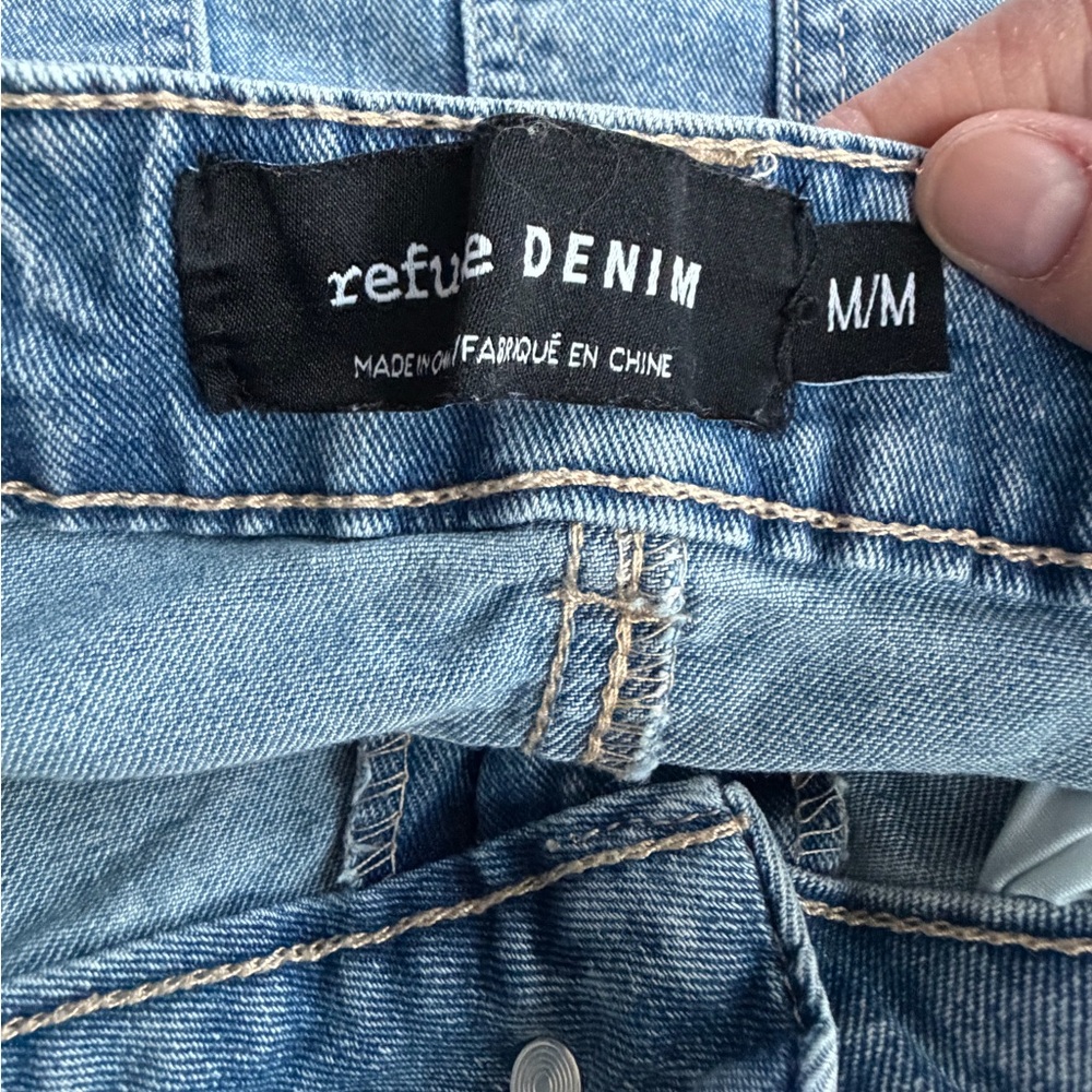 Refuge Denim Light Blue Women’s Mini Skirt - Picture 3 of 4